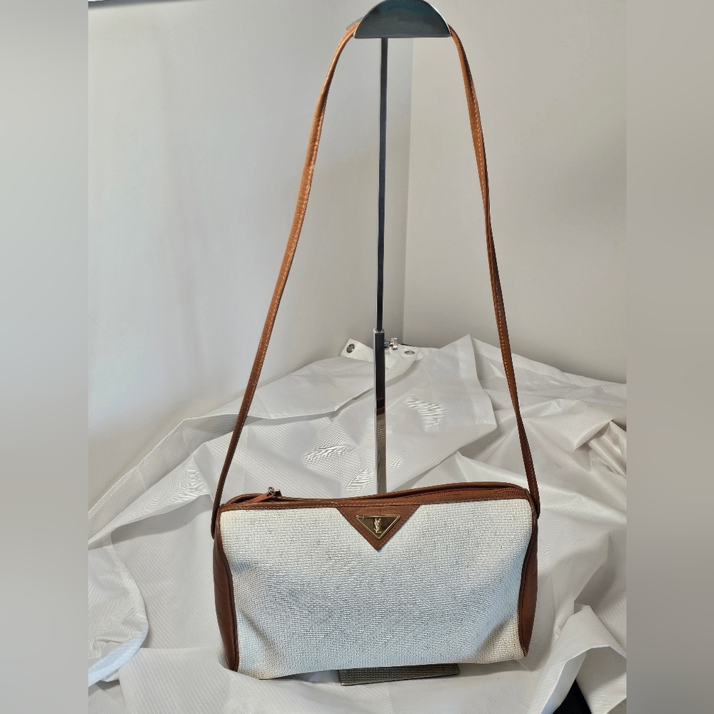 Yves Saint Laurent White and Brown Women's Bag - Picture 2 of 12